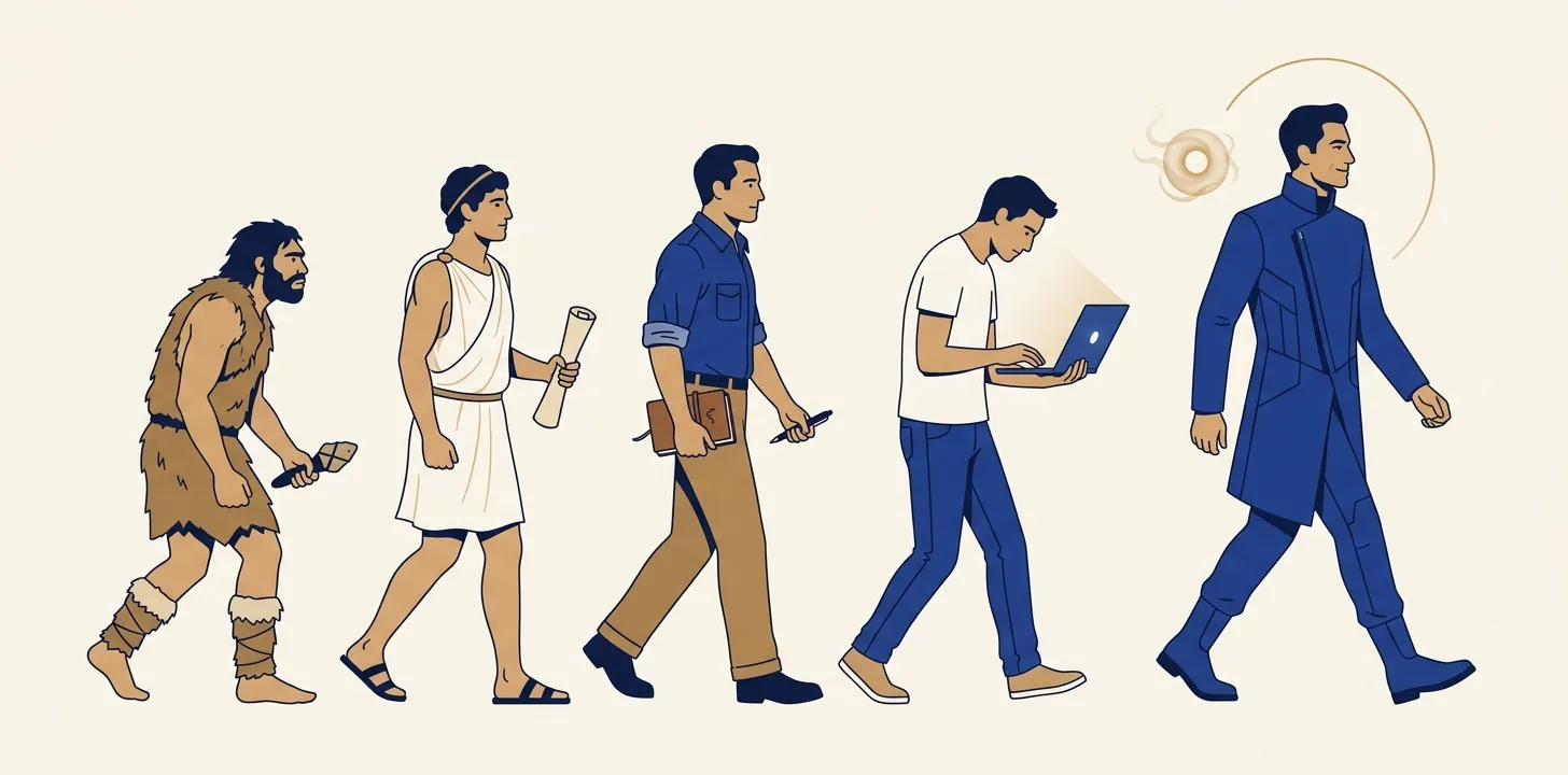 The evolution of human capability ending at the Jarvised hyperagent