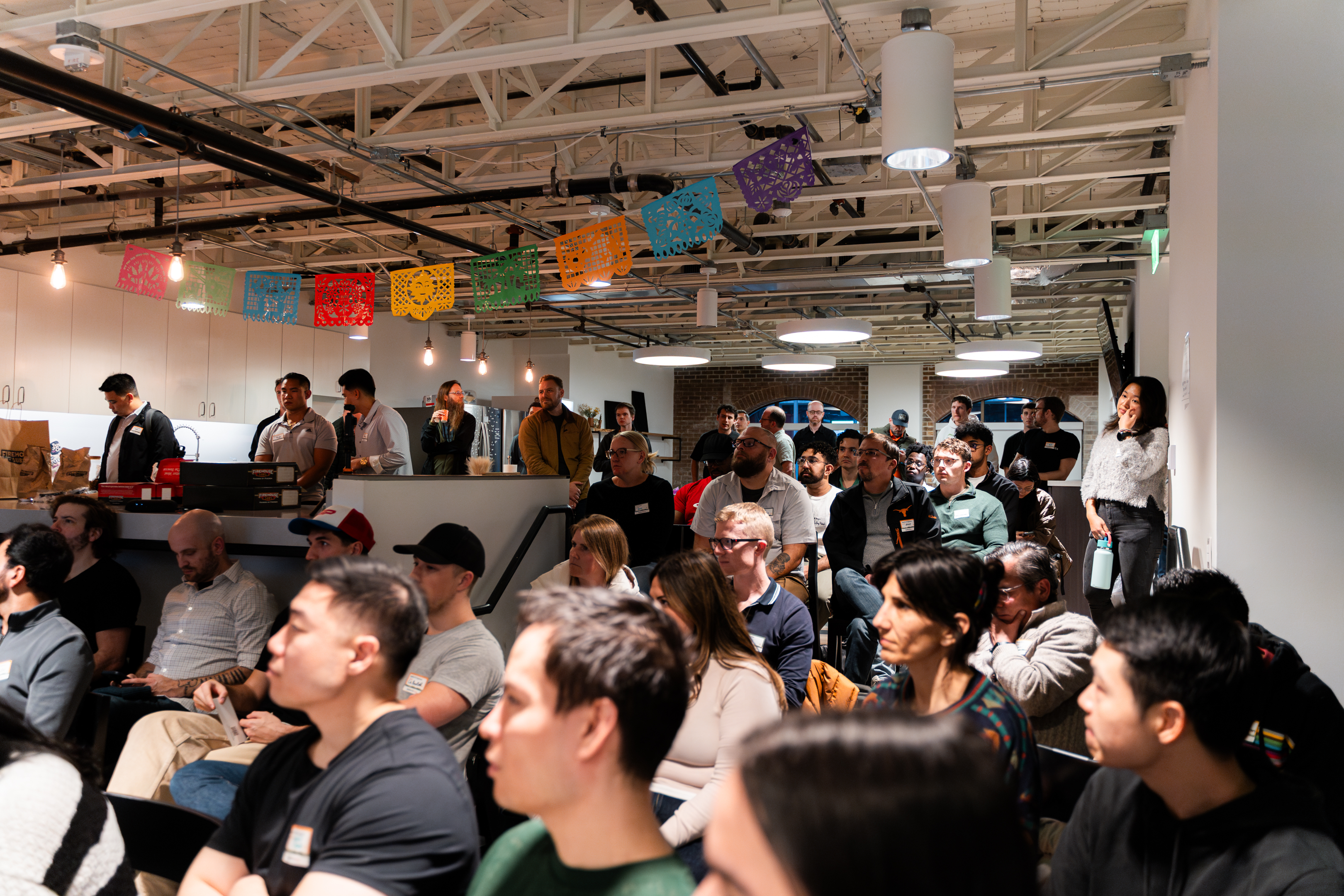 Packed room at Applied AI Live #1, Antler VC Austin