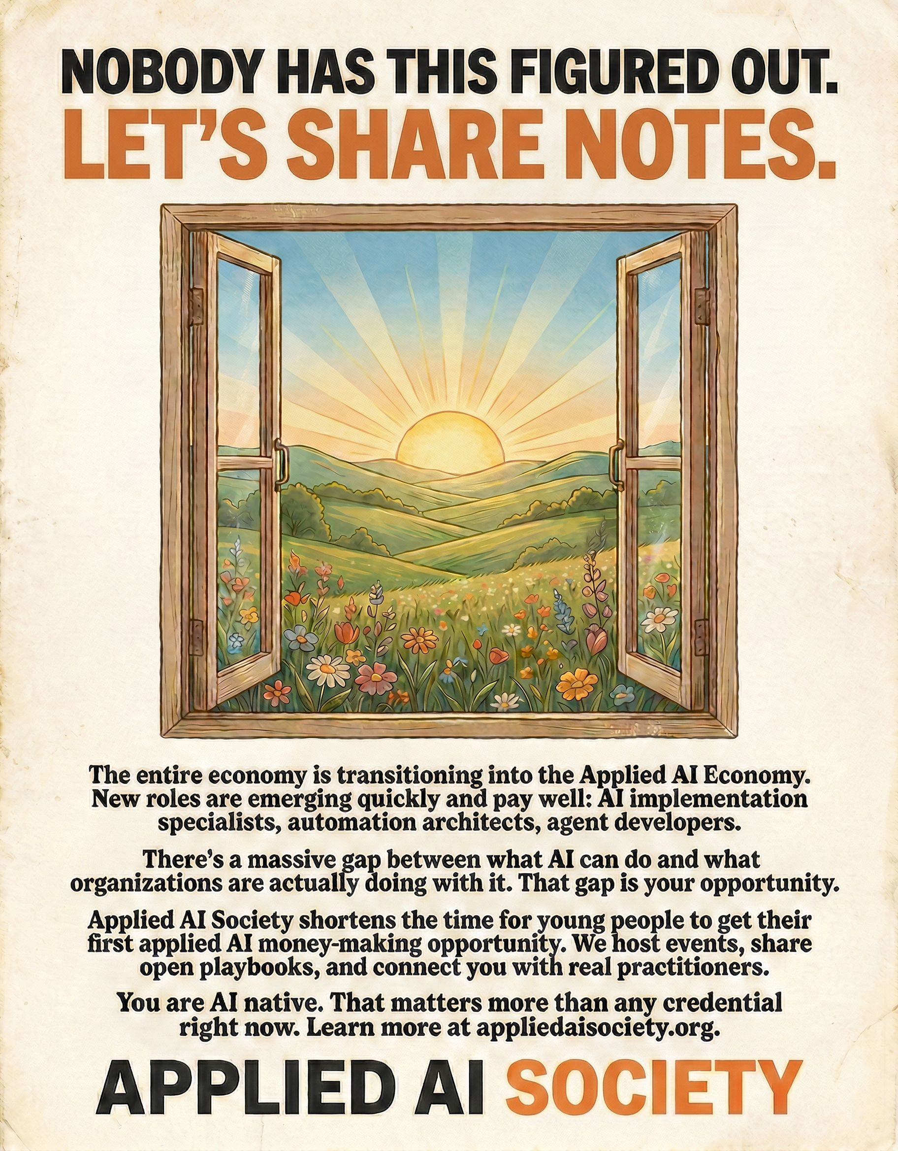 Applied AI Society — Nobody has this figured out. Let's share notes.